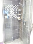 modern tiled shower